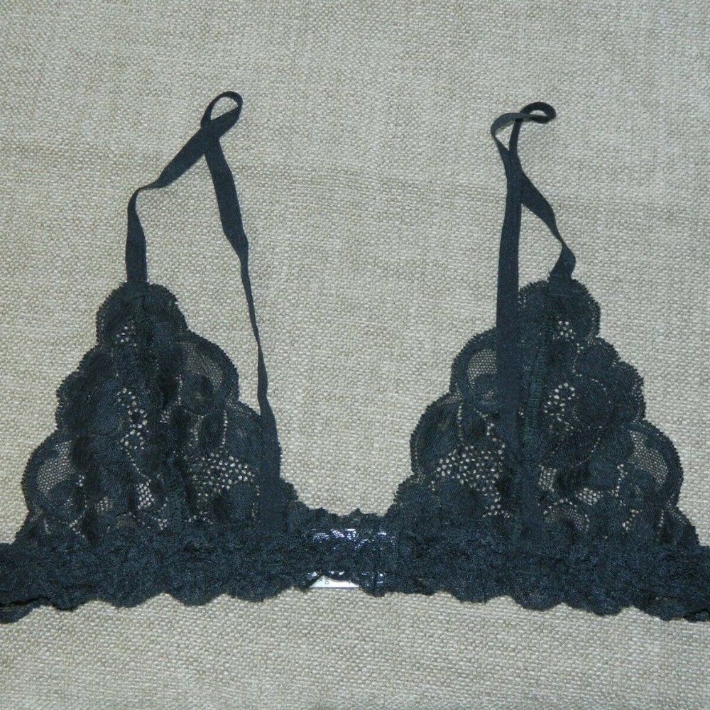 Hot As Hell HAH‎ Bra Black Lace Size Large